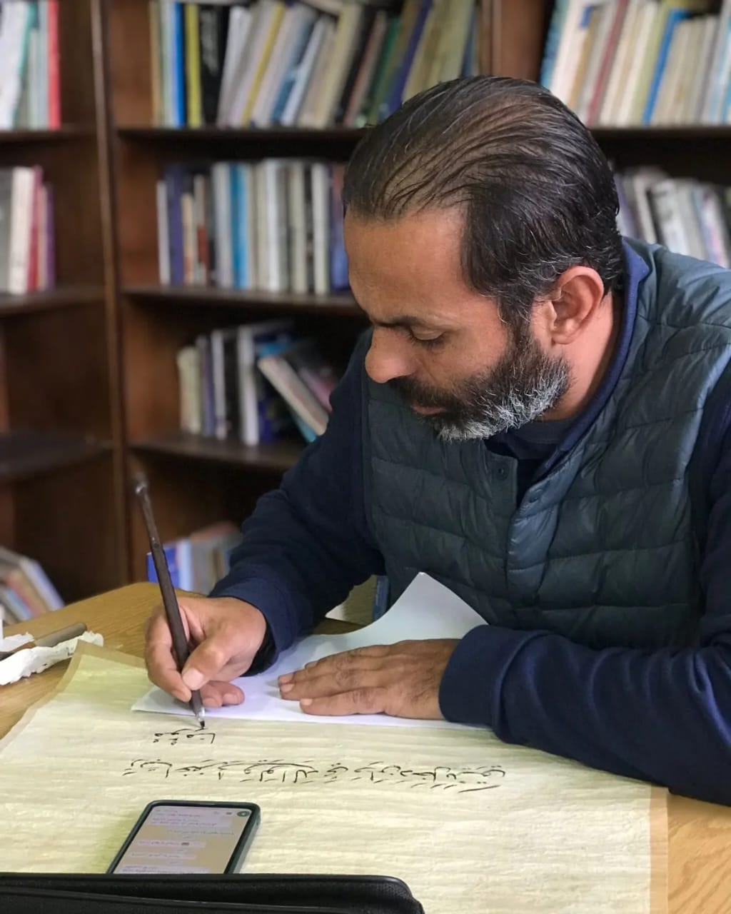 الأستاذ الخطاط سلامة أبو لحية